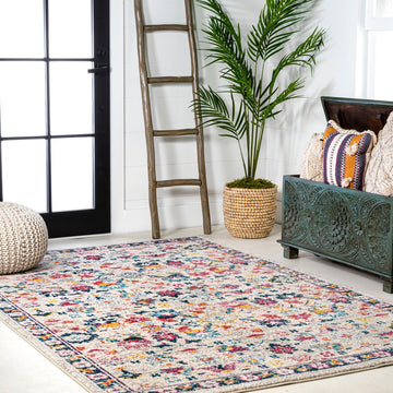 Alfombra Modern Persian Boho Floral Area Rug